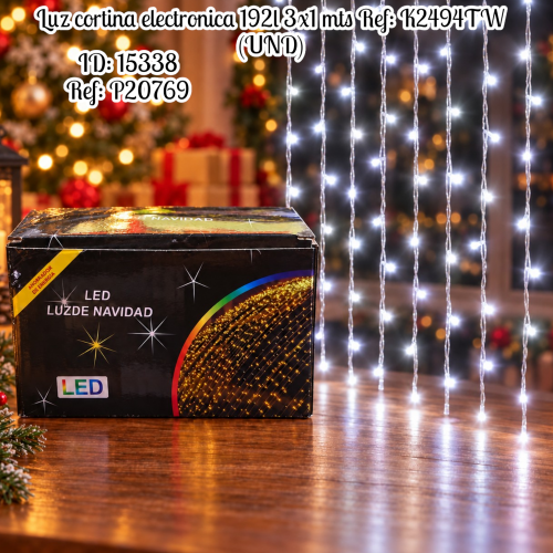 Luz cortina electronica 192l 3x1 mts Ref: K2494TW (UND)