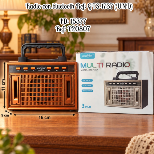 Radio con bluetooth al por mayor – Ref. GTS-1737