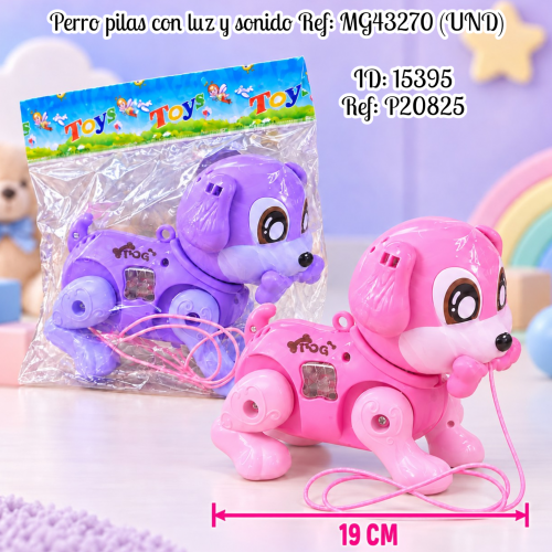 Perro pilas con luz y sonido Ref: MG43270 (UND)