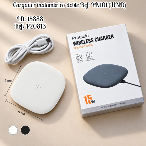 Cargador inalambrico doble al por mayor – Ref. YN101