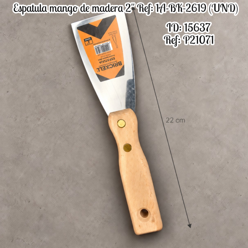 Espatula mango de madera 2" Ref: 1A-BK-2619 (UND)