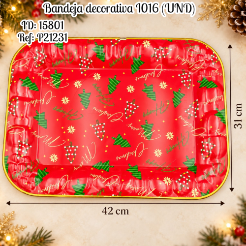 Bandeja decorativa I016 (UND)