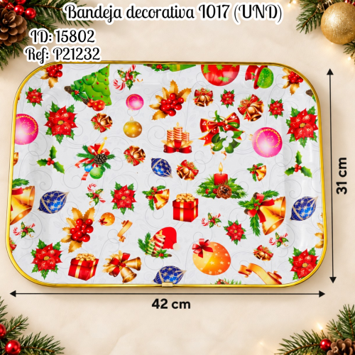Bandeja decorativa I017 (UND)