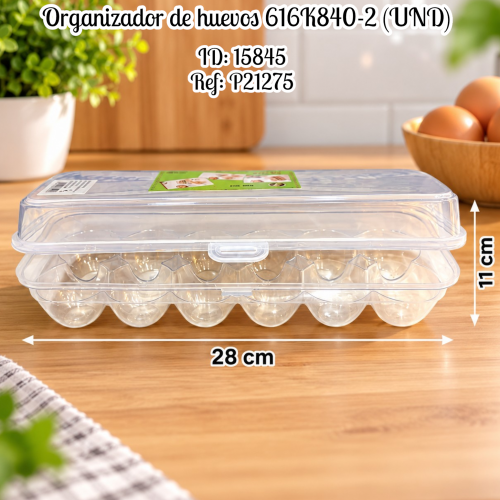 Organizador de huevos 616K840-2 (UND)