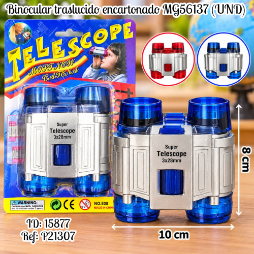 Binocular traslucido encartonado MG56137 (UND)