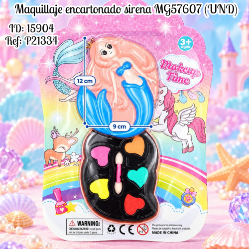 Maquillaje encartonado sirena MG57607 (UND)