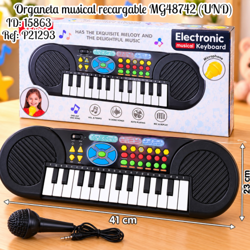 Organeta musical recargable MG48742 (UND)