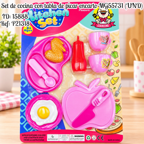 Set de cocina con tabla de picar encarto MG55731 (UND)