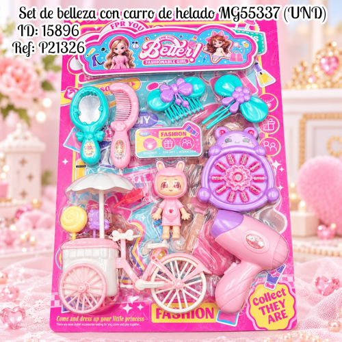 Set de belleza con carro de helado MG55337 (UND)