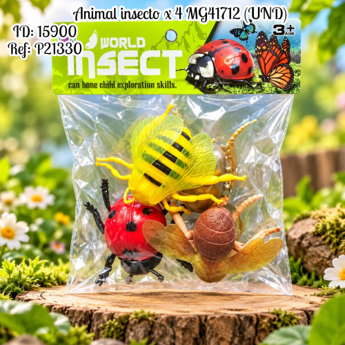 Animal insecto x 4 MG41712 (UND)