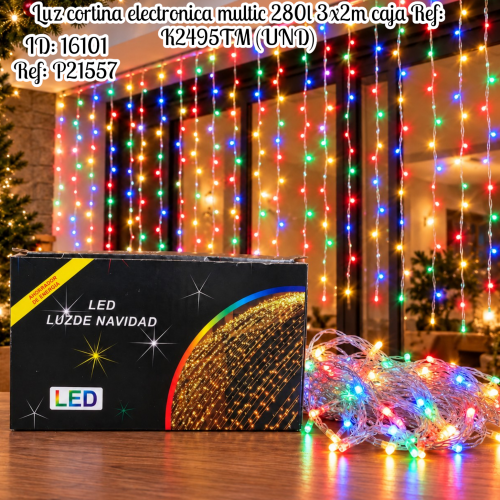 Luz cortina electronica multic  280l 3x2m caja Ref: K2495TM (UND)