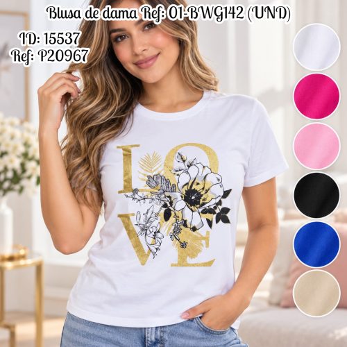 Blusa de dama al por mayor – Ref. 01-BWG142