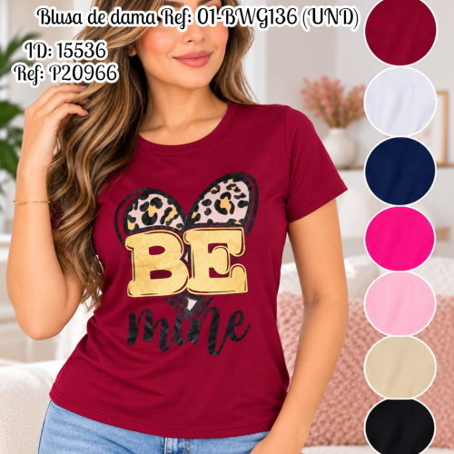 Blusa de dama al por mayor – Ref. 01-BWG136