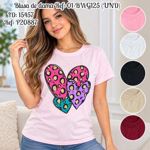 Blusa de dama al por mayor – Ref. 01-BWG125