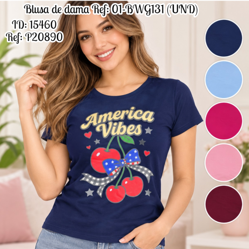 Blusa de dama al por mayor – Ref. 01-BWG131