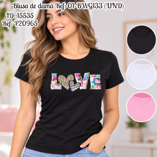 Blusa de dama al por mayor – Ref. 01-BWG133
