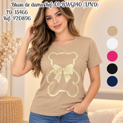 Blusa de dama al por mayor – Ref. 01-BWG140