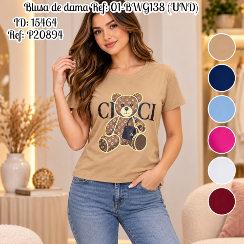 Blusa de dama al por mayor – Ref. 01-BWG138