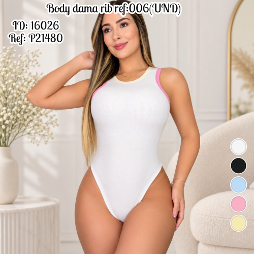 Body dama rib al por mayor – Ref. 006
