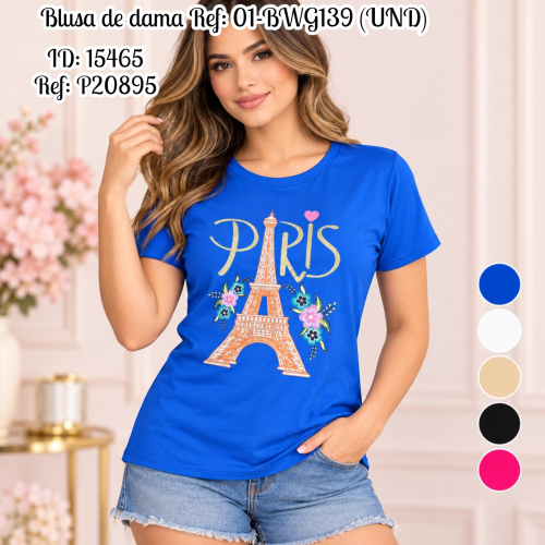 Blusa de dama al por mayor – Ref. 01-BWG139