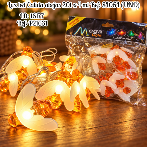 Luz  led Calida abejas 20l x 4 mt Ref: S4054 (UND)