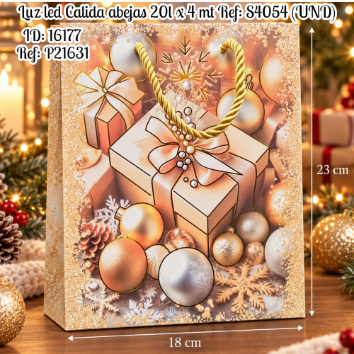 Bolsa de regalo navidad pequeña  Ref: W2315 (DC)