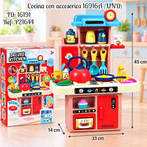 Cocina con accesorios 16916A (UND)