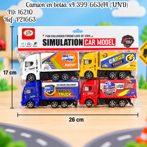 Camion en bolsa x4 399-663A4 (UND)