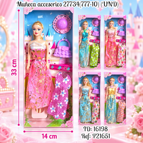 Muñeca accesorios 27734(777-10) (UND)