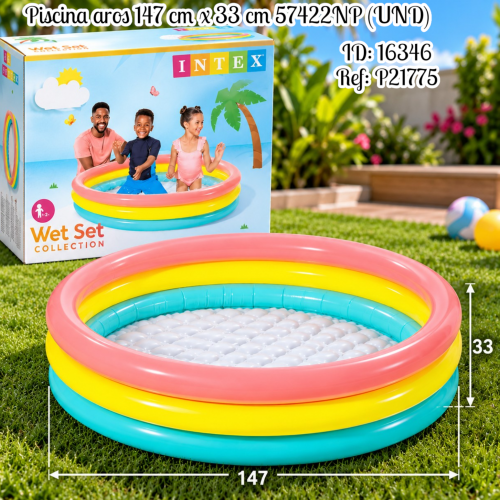 Piscina aros 147 cm x 33 cm 57422NP (UND)