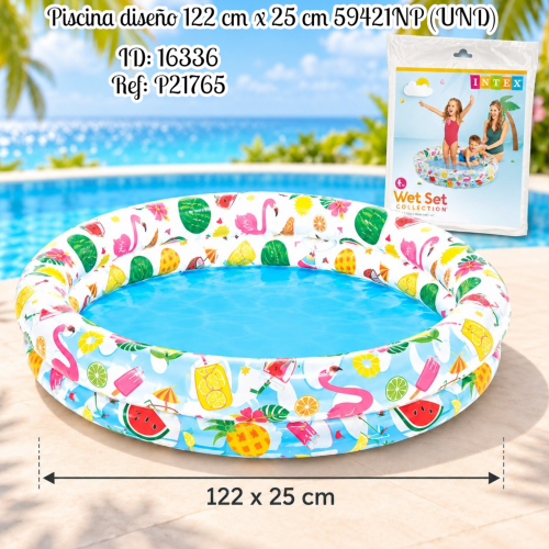 Piscina diseño 122 cm x 25 cm 59421NP (UND)