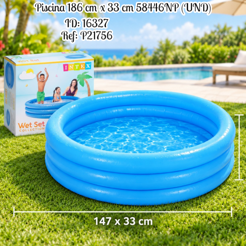 Piscina 186 cm x 33 cm al por mayor – Ref. 58446NP