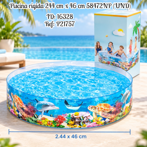 Piscina rígida 244 cm x 46 cm al por mayor – Ref. 58472NP
