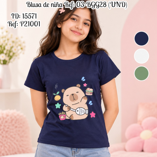 Blusa de niña al por mayor – Ref. 03-BGG28