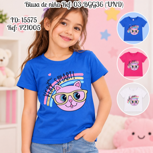 Blusa de niña al por mayor – Ref. 03-BGG36