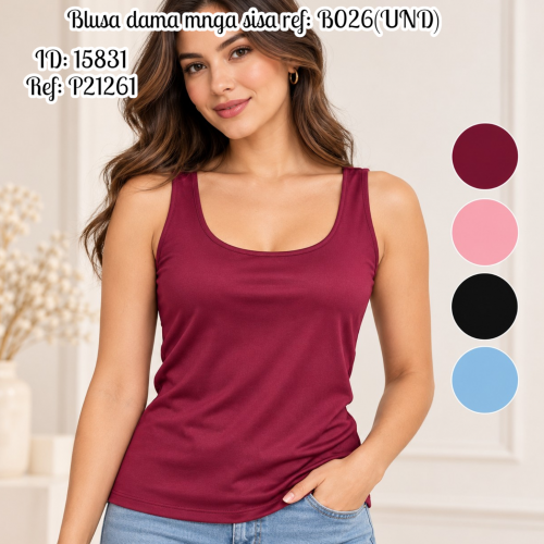 Blusa dama mnga sisa  ref: B026(UND)