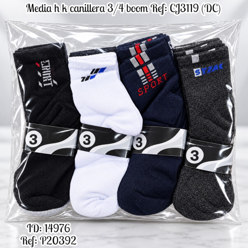 Media h k canillera 3/4 boom al por mayor – Ref. CJ3119