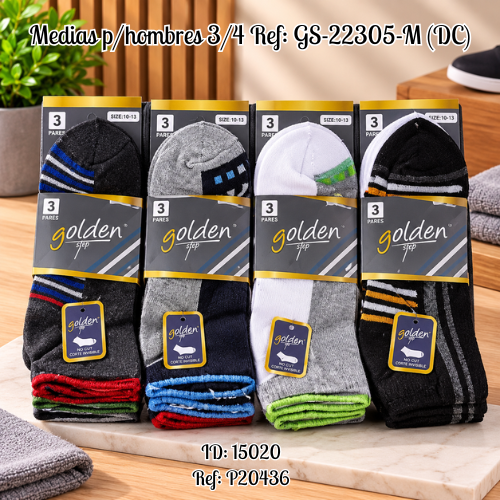 Medias p/hombres al por mayor – Ref. GS-22305-M