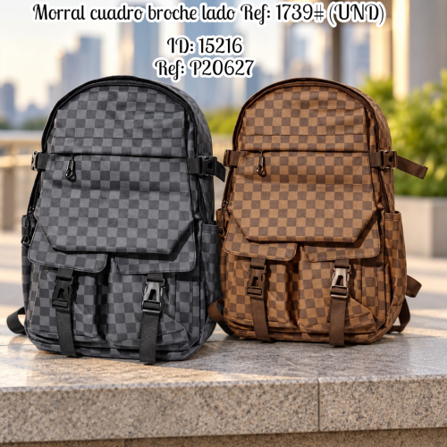 Morral cuadro broche lado al por mayor – Ref. 1739#