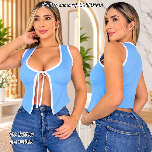 Chaleco dama al por mayor – Ref. 698