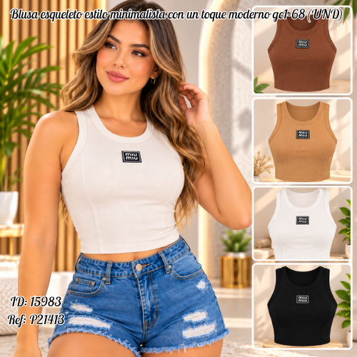 Blusa esqueleto al por mayor – Ref. gc1-68