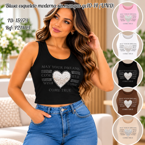 Blusa esqueleto al por mayor – Ref. gc10-14