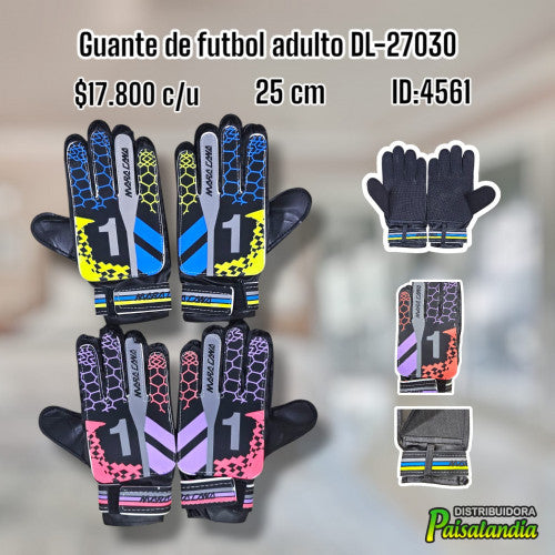 Guante fútbol adulto DL-27030 (UND)