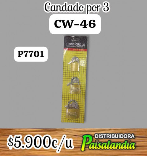 Candados  X3 CW-46