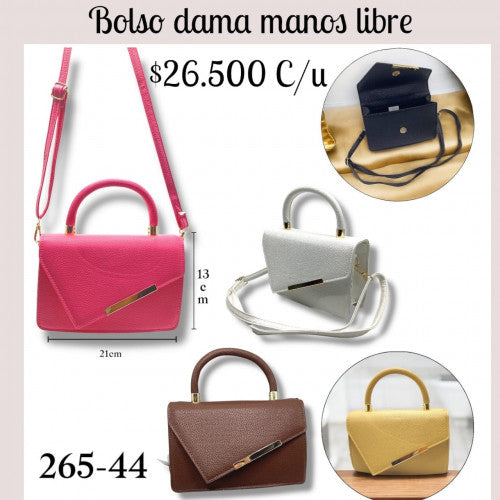 Bolso dama manos libres colores surtidos 265-44 (UND)