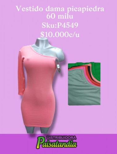 Vestido pica piedra 60 milu (UND)