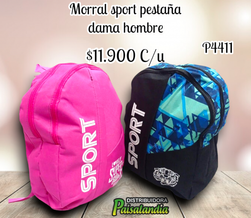 Morral sport pestaña dama y hombre (UND)