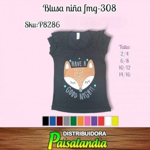 Camiseta niña bolero en manga fmg308 (DC)