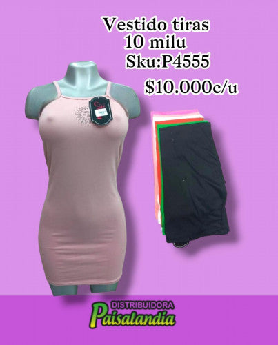 Vestido tiras 10 milu