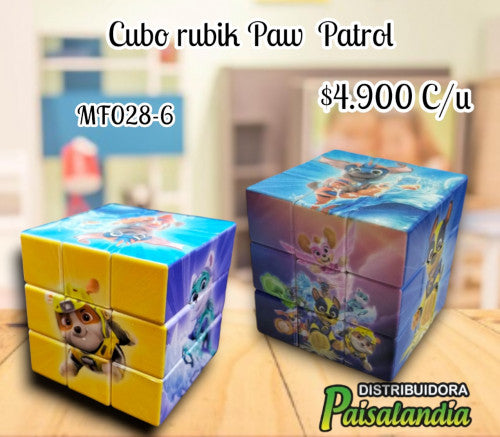 Cubo con motivos infantiles en bolsa MF028-6 (UND)